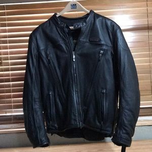 Harley Davidson FXRG leather jacket.
